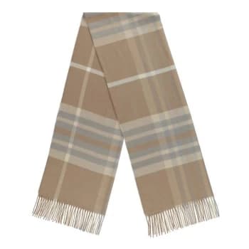 Linea Cashmink Scarf - Neutral Check