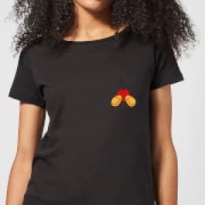 Disney Mickey Mouse Backside Womens T-Shirt - Black