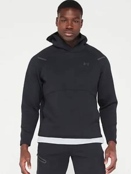 Under Armour Mens Unstoppable Fleece Hoodie - Black