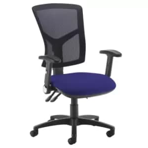 Dams MTO Senza High Mesh Back Operator Chair with Folding Arms - Slip Grey