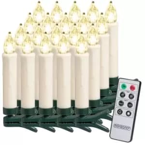 LED Christmas Tree Candles 20Pcs Warm White