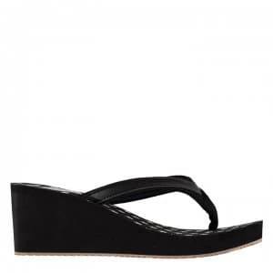 SoulCal EVA Ladies Wedge Sandals - Black