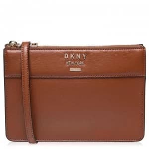 DKNY Ava Top Zip Crossbody Bag - CARAMEL CAR