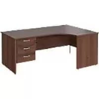 Dams International Right Hand Ergonomic Desk MP18ERP3W 1,800 x 1,200 x 725 mm