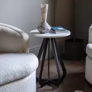 Gallery Interiors Anton Side Table Black