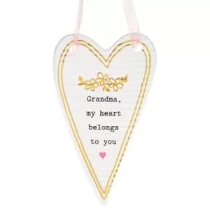 Thoughtful Words Mother's Day Heart Plaque Grandma