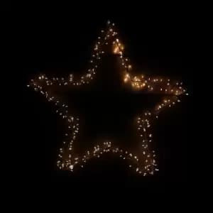 280 LED Festive 60cm Premier MicroBrights Outdoor Star Silhouette in Warm White