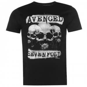 Official Avenged Sevenfold (A7X) T Shirt - Three Skulls