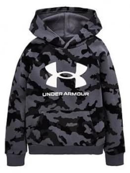 Urban Armor Gear Boys Rival Fleece Pullover Hoodie - Black/White Size M 9-10 Years
