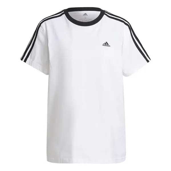 adidas 3 Stripe T-Shirt - White 2XL