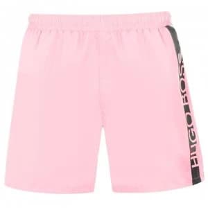 Hugo Boss Dolphin Swim Shorts Pink/Grey Size L Men