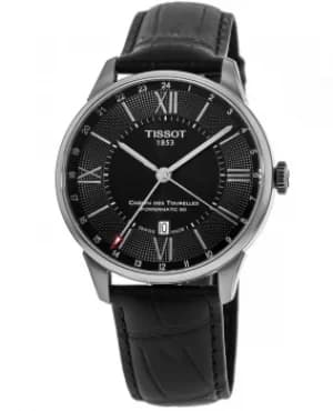 Tissot Chemin Des Tourelles Black Dial Leather Strap Mens Watch T099.429.16.058.00 T099.429.16.058.00
