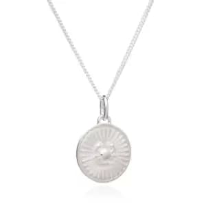 Rachel Jackson London Silver Cancer Zodiac Art Coin Necklace