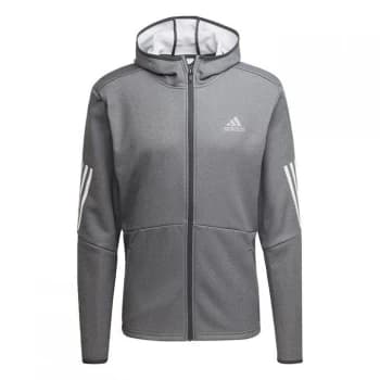 adidas Full-Zip Hoodie Mens - Dgh Solid Grey