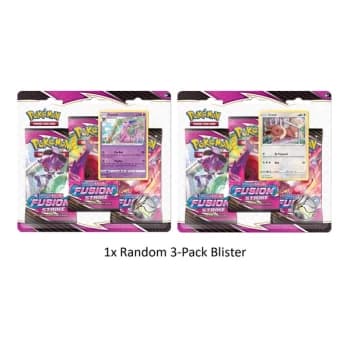 Pokemon TCG: Sword & Shield 8 Fusion Strike 3 Pack Blister - 1 At Random