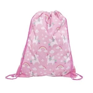Sass & Belle Rainbow Unicorn Drawstring Bag