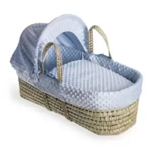 Clair de Lune Dimple Palm Moses Basket - Blue