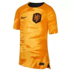 Nike Netherlands Home Shirt 2022 2023 Juniors - Orange