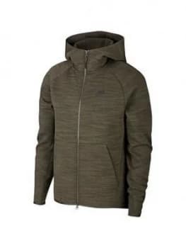Nike Tech Fleece Heathered Full Zip Hoodie - Green