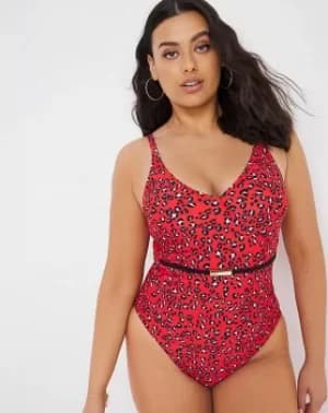 Mala Belted Tummy Control Swimsuit