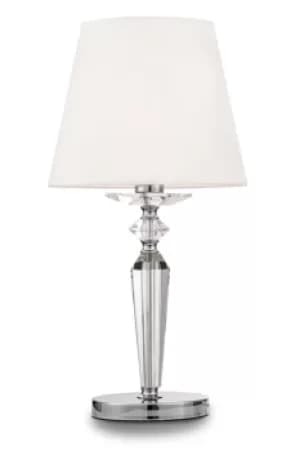 Classic Beira Nickel Table Lamp with Shade