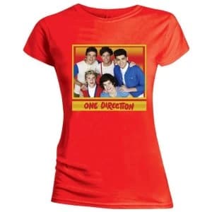 One Direction - Cool Womens Large T-Shirt - Red