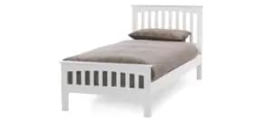 Serene Amelia Hevea 3ft Single Opal White Bed Frame