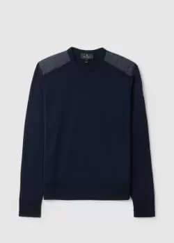 Belstaff Mens Kerrigan Crewneck Sweatshirt In Washed Navy