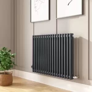 Anthracite Horizontal 2 Column Radiator 600 x 828mm - Nambi