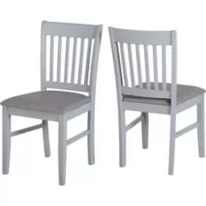 Oxford 2 Grey Fabric Chairs priced per pair