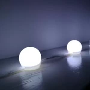 90 LED 4m Outdoor Multi Function Christmas Party Globe Strip Lights in Cool White