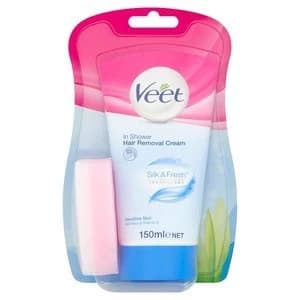 Veet In Shower Hair Removal Cream for Sensitive Skin 150ml