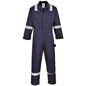 C814NARXL - sz Long XL Iona Cotton Coverall - Navy - Portwest