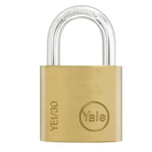 Yale 30mm Brass Padlock