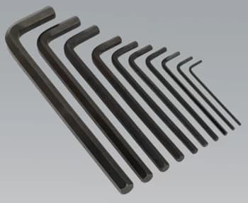 Sealey S0639 Extra-Long Hex Key Set 10pc Metric