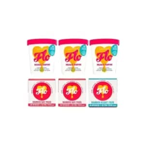 Bundle of FLO Eco-Applicator Tampons, Bamboo Day and Night Pads