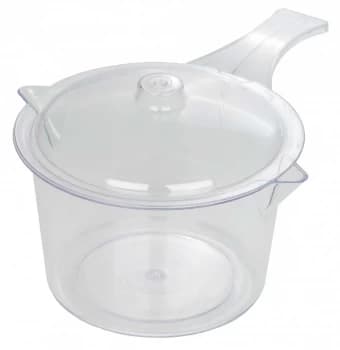 Pendeford Easy-Cook 0.9L Sauce Pan & Lid Clear
