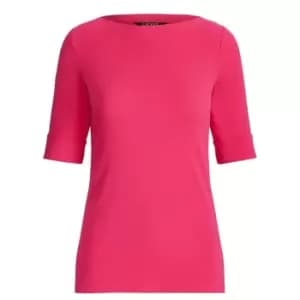 Lauren by Ralph Lauren Judy Elbow Sleeve T Shirt - Pink