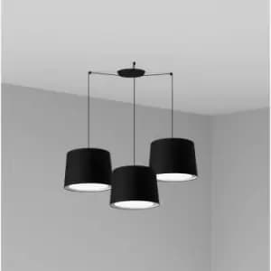 Faro CONGA - Triple Cylindrical Cluster Drop Light Black, E27