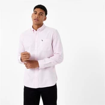Jack Wills Wadsworth Plain Oxford Shirt - Pink