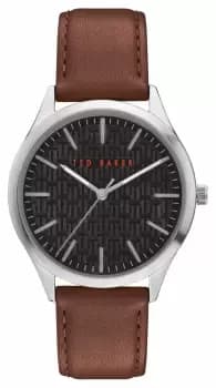Ted Baker BKPMHF902 Mens Manhatt Brown Leather Strap Watch