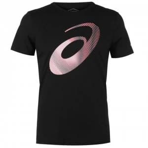 Asics DNA T Shirt Mens - Black/Wht/Red