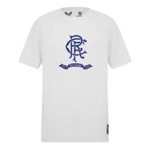 Castore Rangers Logo T-Shirt - White