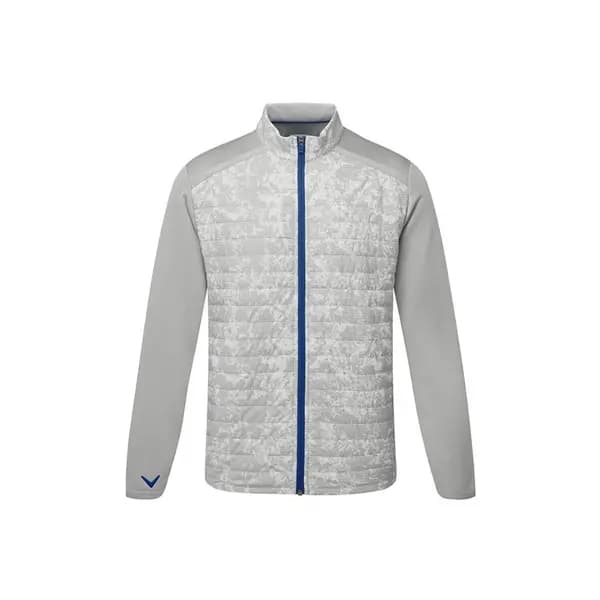 Callaway ABSTRACT CAMO PRINTED MIXED MEDIA JACKET QUARRY - L