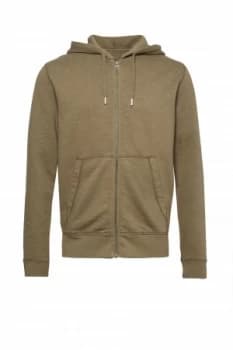 Mens French Connection Talented Loopback Hoody Lichen