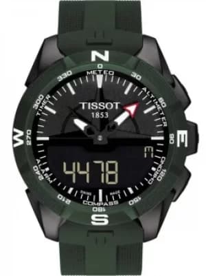 Tissot Mens T-Touch Expert Solar II Green Rubber Strap Watch...