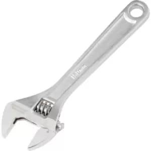 Adjustable Spanner, Drop Forged Chrome Vanadium Steel, 6in./150mm Length, 19mm Jaw Capacity