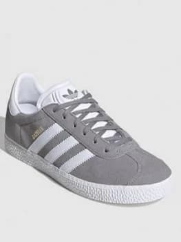 Adidas Originals Gazelle Junior Trainers - Grey/White