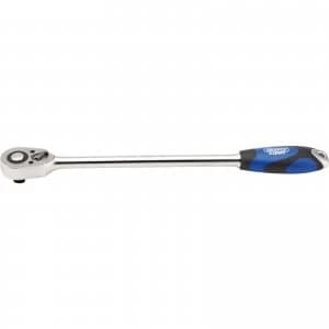Draper 1/2" Drive Extra Long Reversible Quick Release Soft Grip Ratchet 1/2"