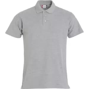Clique Mens Basic Melange Polo Shirt (4XL) (Grey)